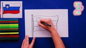 How to draw National Flag of Slovenia