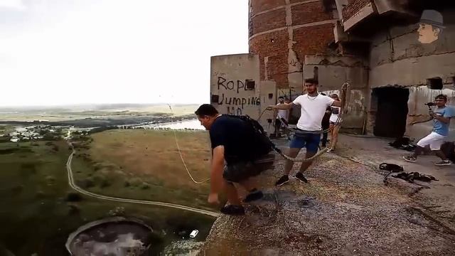 Как Побороть Страх Высоты,  Прыжки с Веревкой с 65 метров,  Роупджампинг в ПМР, Прыжки с Высоты!