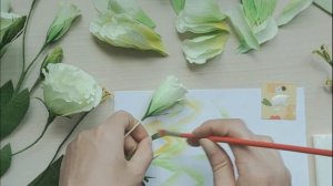 How to make Eustoma Flower from Crepe Paper  | HANA Paper Flower | DIY Craft Tutorial