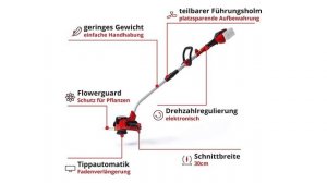 Akku-Rasentrimmer Einhell GE-CT 36/30 Li E | TEST | Deutsch