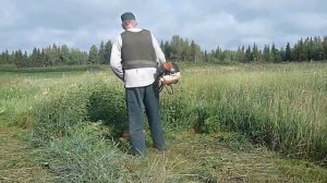 Бензокоса Карвер 0,43 косим немного сена