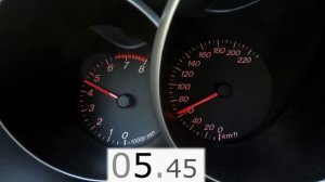 Mazda 3 BK 1.6i 105HP - ACCELERATION 0-100 Km/h (manual + hatchback) 0-60 mph