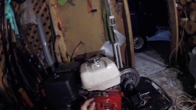 Переделка газа на мотобуксировщике(мотособаке)