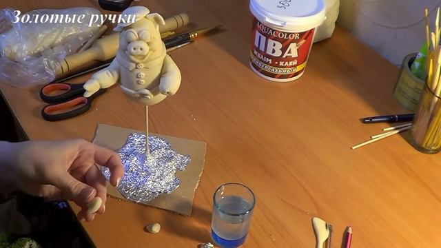 Поделка к Новому Году: Поросенок Барбарис (ЛЕПКА СОЛЕНОЕ ТЕСТО) смотреть онлайн
