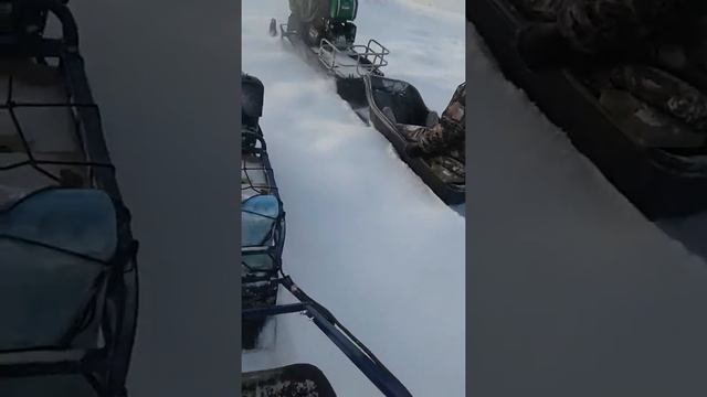 Мотособака Бурлак15 и Мухтар7 с лыжным модулем. смотреть онлайн