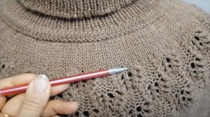 Готовая работа свитер "Кофейный" из Перуанской Альпаки от Пехорки.. Обзор изделия, отзыв о пряже.