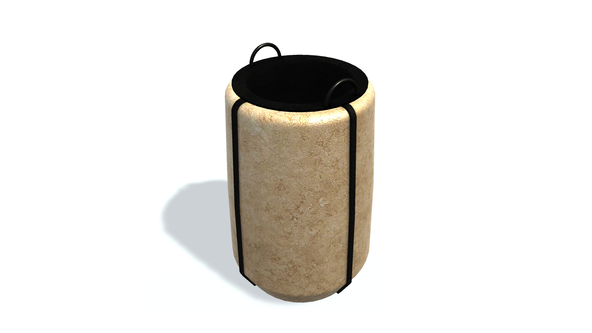 3D model.  Refuse bin D.  Урна.