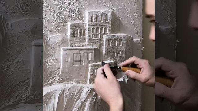 Барельеф аула в горах. Барельеф пейзаж