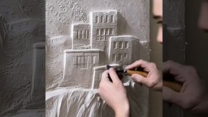 Барельеф аула в горах. Барельеф пейзаж