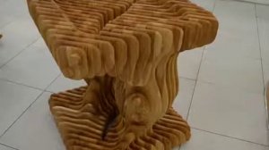 Параметрическая мебель из сращенного ясеня. parametric furniture.