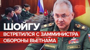 «Был и остаётся надёжным союзником»: Шойгу провёл переговоры с замминистра обороны Вьетнама