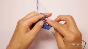 Вязание на спицах с леской с малым количеством петель