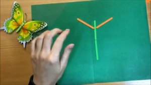 Конструирование из счетных палочек "Бабочка"