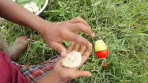 Amazing Unique Hook Fishing Technique Form Pond  Village Boy Hunting Big Fish By Hook in Pond #fish