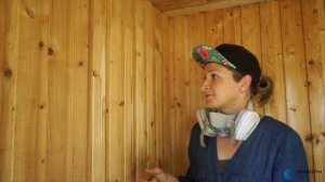 Обработка вагонки - Шлифовка доски - Браширование - Винтажная стена