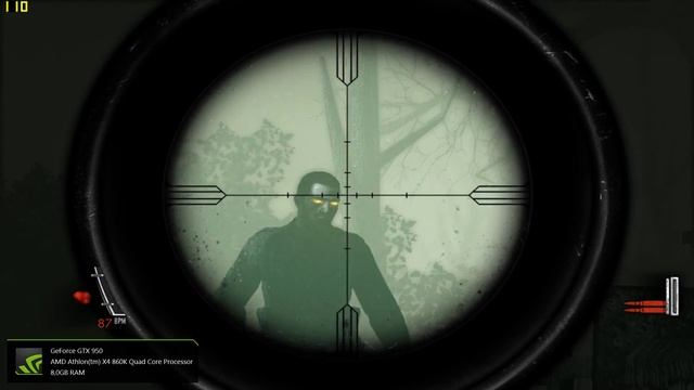 Sniper Elite Nazi Zombie Army FPS Test | GTX 950 | Athlon 860K | Max Settings смотреть онлайн