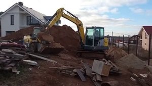 Экскаватор Wacker Neuson ET60. Масса 6 тонн. Перекидал 400 кубов.