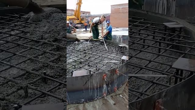 Бетонирование круглых фундаментов