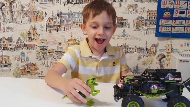 Lego Technic монстр трак Grave digger смотреть онлайн