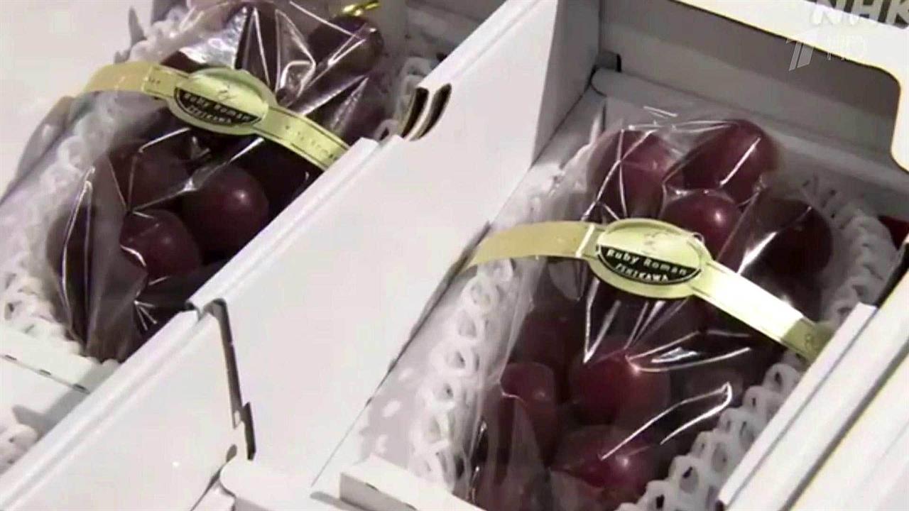 В Японии гроздь элитного винограда продали за полтора миллиона йен