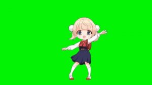 9mm go bang shigure ui loli dance Full HD with Green Screen