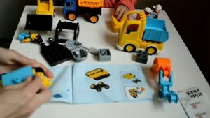 10931 Конструктор Лего Дупло Грузовик и гусеничный экскаватор. Lego Duplo Truck & Tracked Excavator