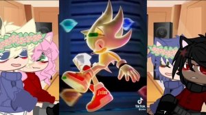 Sonic,shadow,tails and Amy react to sonic+Sonadow^~^