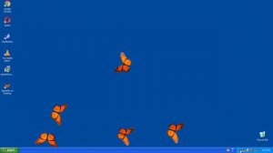 Butterfly on Desktop (Virus) (Only a test)