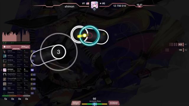 9.1⭐ shimon | ALiCE'S EMOTiON - Dark Flight Dreamer [Dreamer] +DT 99.27% (1070pp FC) - osu!