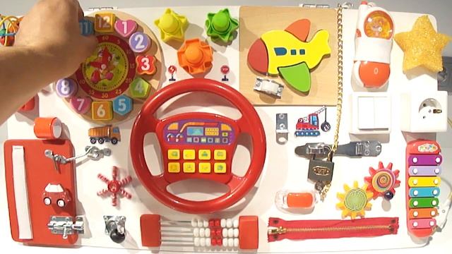 бизиборд развивающая доска / BusyBoard "rudder" смотреть онлайн