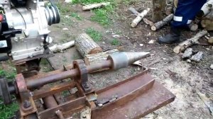 артюшкинский дровокол на мотоблоке