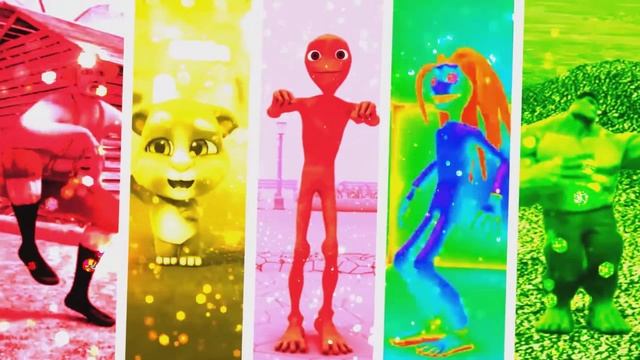 Зеленый пришелец VS Патила VS Dame tu Cosita VS Мишка Гумми Берр Забавный Цветочный танце Челлендж смотреть онлайн