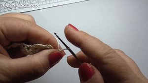 Кайма для юбки Красивая кайма крючком