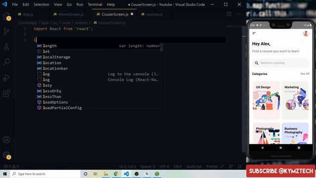COURSE APP UI USING REACT NATIVE смотреть онлайн