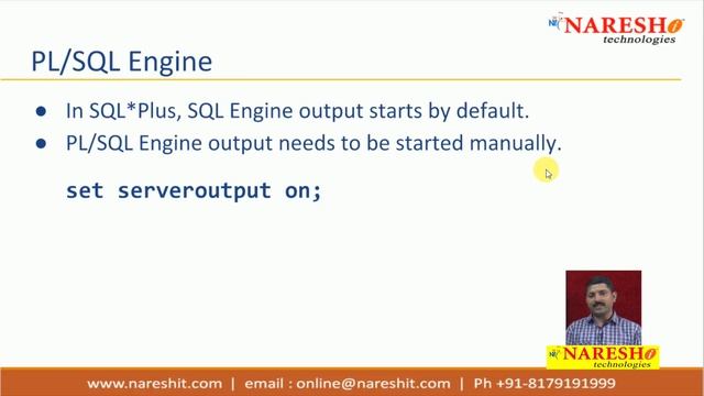 Oracle PL/SQL Tutorials | Oracle PL:SQL Introduction | by Mr.Vaman Deshmukh
