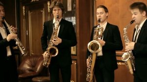 J. S. Bach. Fugue in G minor by a sax quartet