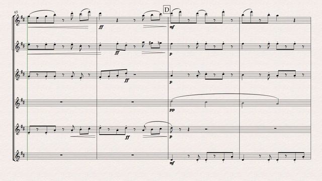Tango for Flute Choir-(6 C Flutes) -sheet music-Composed by Grant Horsley смотреть онлайн