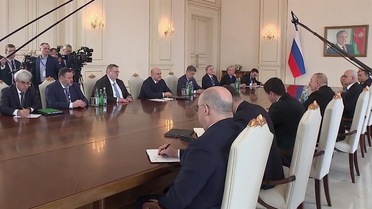 Михаил Мишустин в Баку встретился с президентом Азербайджана Ильхамом Алиевым