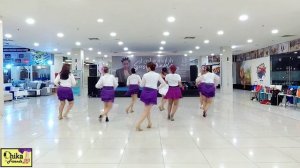 HERE WE GO SAMBA | Line Dance | Demo by Chika & Friends ~ DD Class |