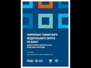 Чемпионат СФО по боксу среди мужчин и женщин 19-40 лет. Омск. День 3.