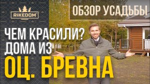 Покажем шлифовку и покраску фасадов деревянных домов в коттеджном поселке. 32 дома - за 2 месяца!