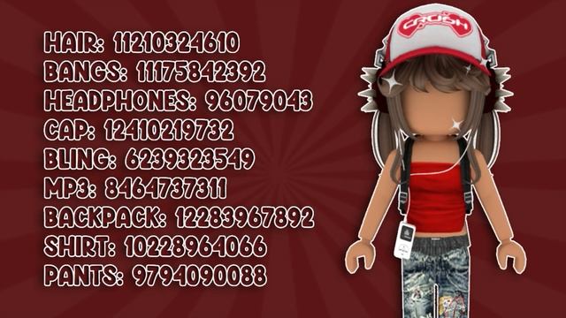 20 red y2k roblox outfits w/ CODES & LINKS | coziivibes ♡ смотреть онлайн