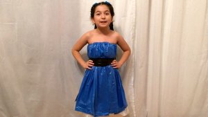 Платье из пакетов. Показ мод Своими руками Бросовый материал На конкурс (Эмилия) Dress from package