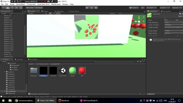 Рендер камеры на текстуру Unity 5 смотреть онлайн