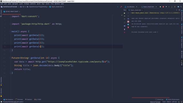 Asynchronous programming in dart - Async/Await بالعربية