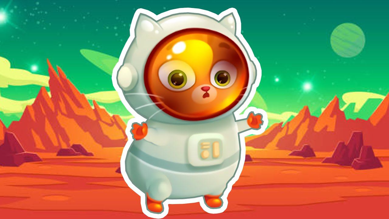 Суровый КОТИК БУБУ 2. №1. Бубу на Марсе  Мультик ИГРА про котят на Хвостик ТВ смотреть онлайн