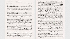 Ноты для баяна "Малиновка" - ВИА "Верасы"
