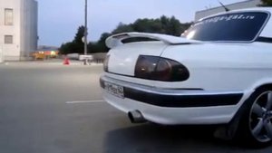 звук выхлопа с закосом под Subaru Impreza WRX STI на Волге ГАЗ 3110