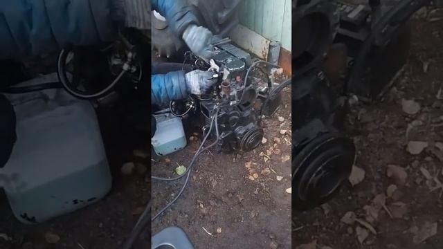 Запуск двигателя lombardini смотреть онлайн