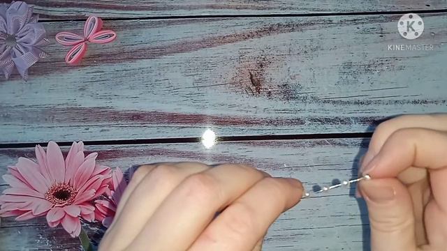 Нежные бантики камелии со стрекозами! Проще простого!
